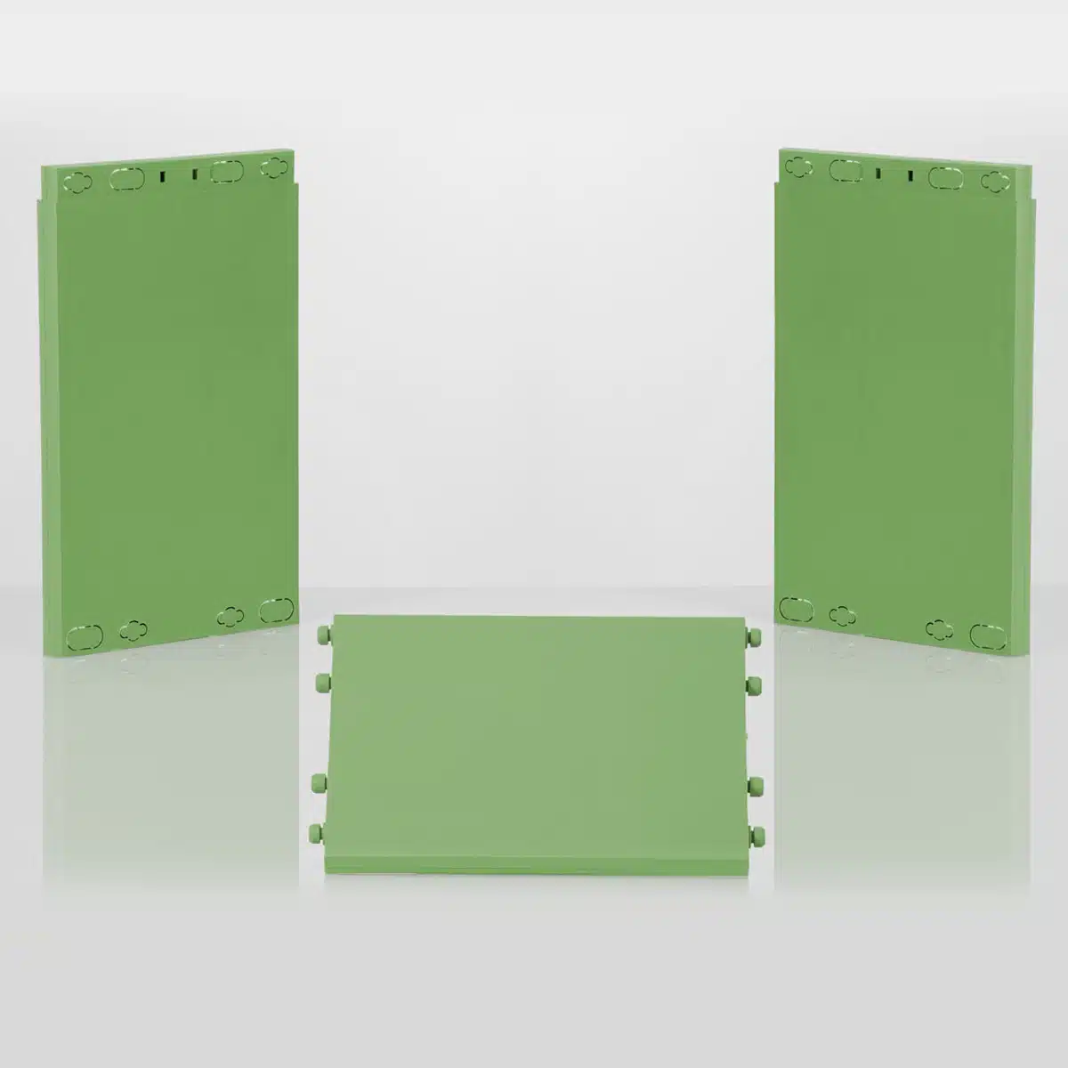 montant et tablette clikube vert bambou